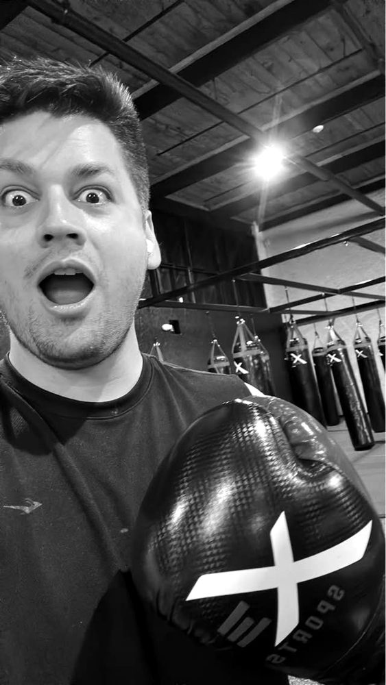 Jimmy at the boxing gym